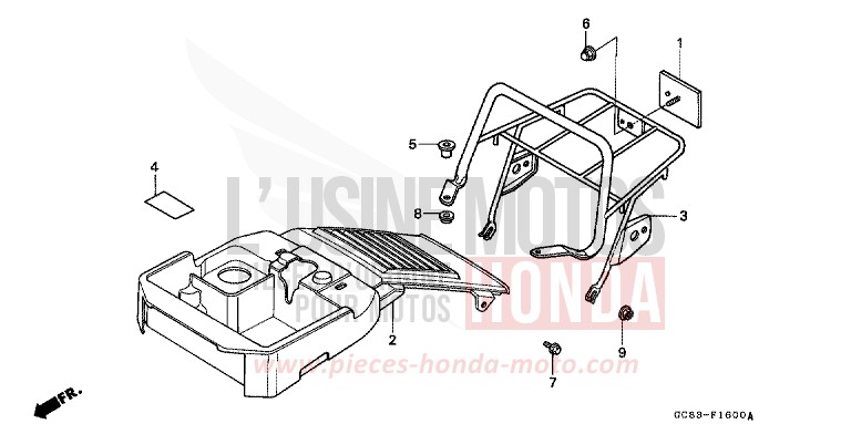 R-KOERP., H. ABD./ GEPAECKTRAEGER von NHX 110 Lead CASTLE GRAY METALLIC (NH174) von 1989